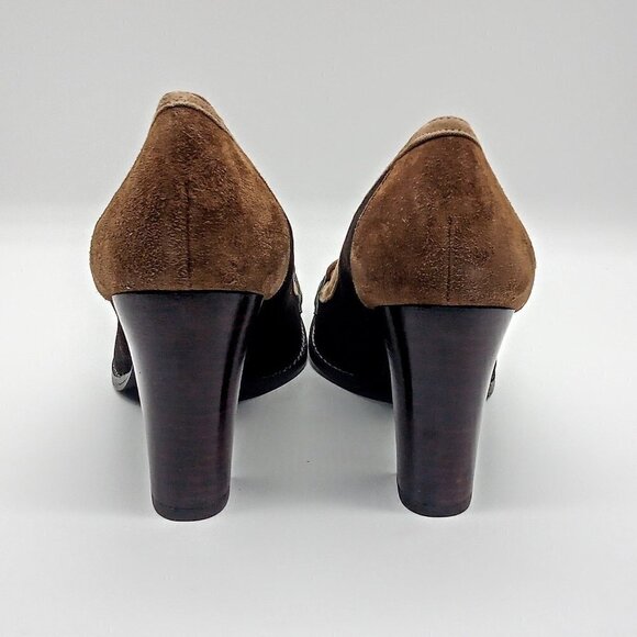 Ramon Tenza Suede Colorblock Heels - Size 7.5M & 8M - Picture 6 of 9